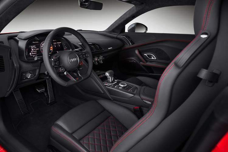 Interno di una Audi R8 4S 2015