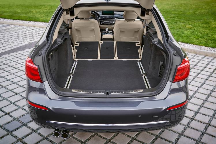 BMW 3 F34 Gran turismo facelift 2016 bagageruimte tot aan voorstoelen
