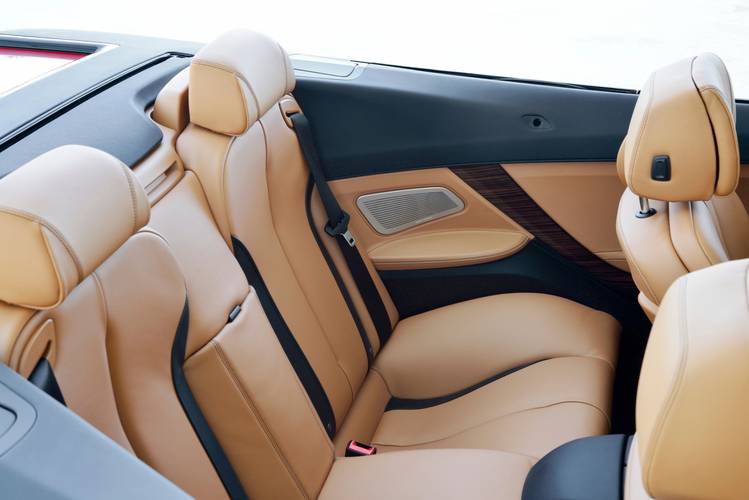 BMW 6 F12 cabrio facelift 2015 rear seats