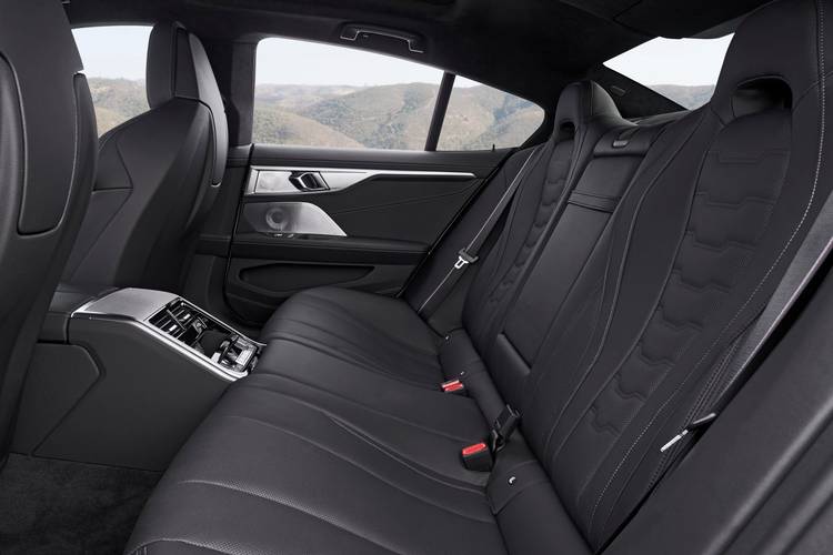 BMW 8 G16 gran coupe 2019 rear seats