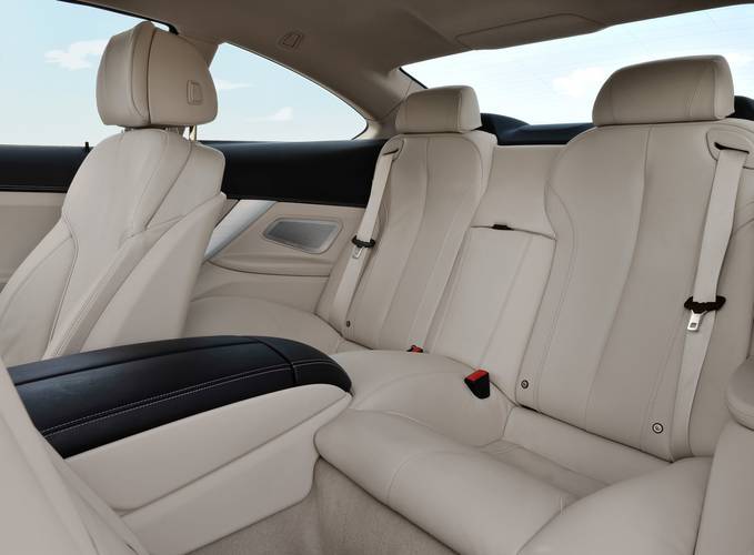 BMW 6 F13 Coupe 2011 rear seats