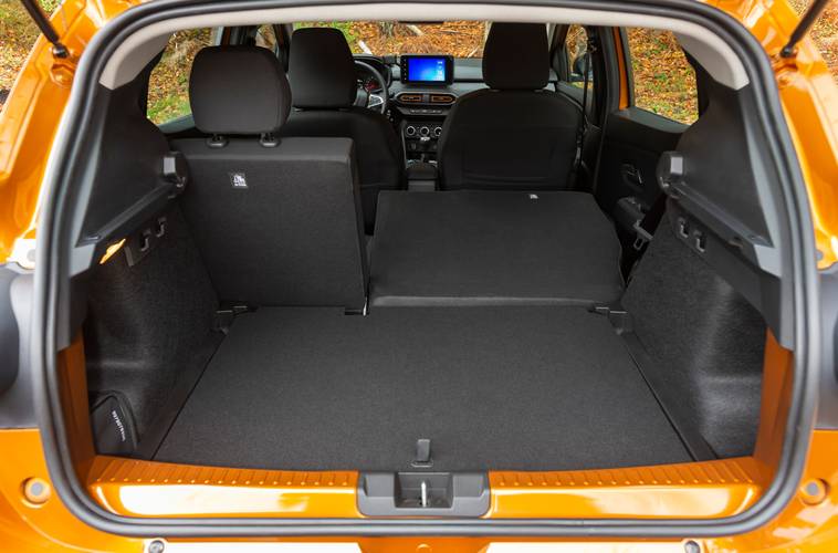 Dacia Sandero 2020 sklopená zadní sedadla