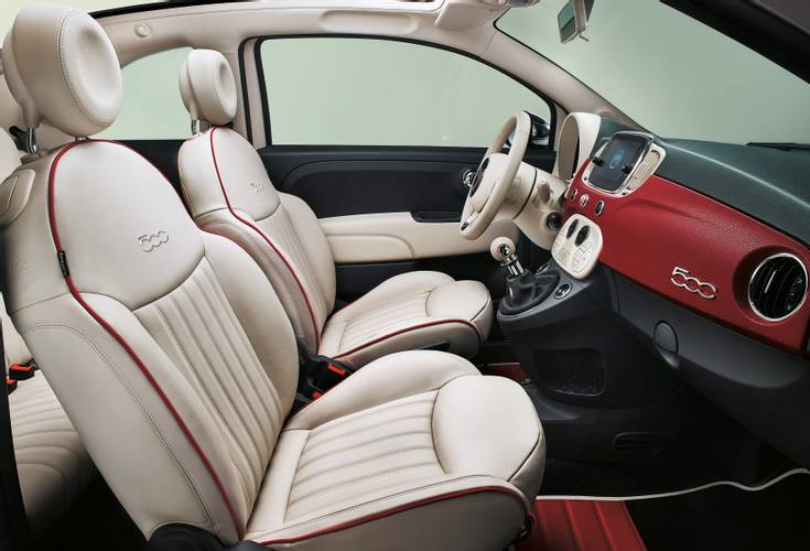 Fiat 500C 312 facelift 2015 interior