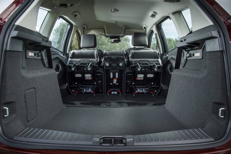 Ford C-Max facelift 2015 bagageruimte tot aan voorstoelen