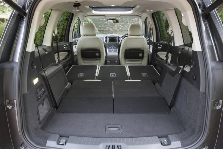 Ford Galaxy 2015 sklopená zadní sedadla