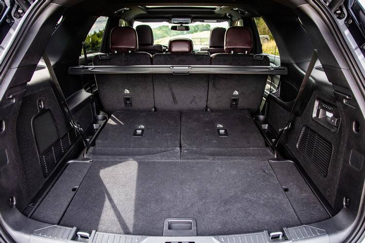 Ford Explorer U625 2020 bagageruimte tot aan voorstoelen