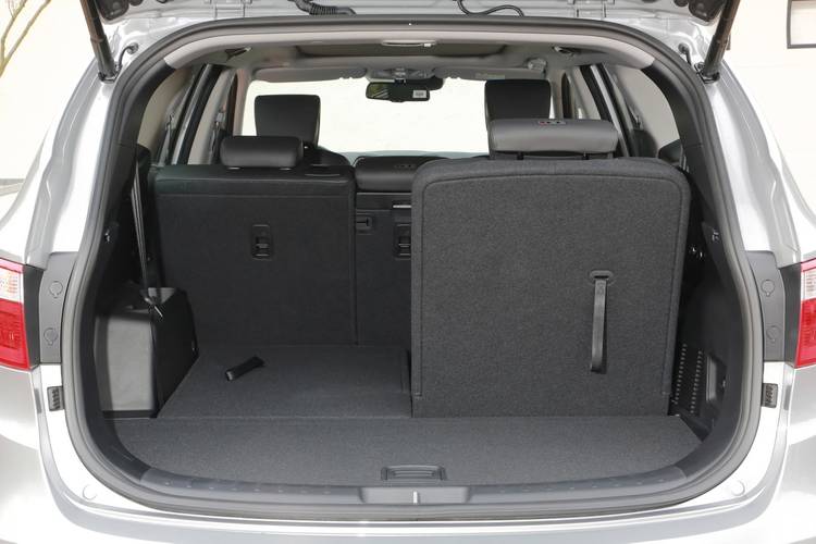 Hyundai Santa Fe DM 2012 rear folding seats