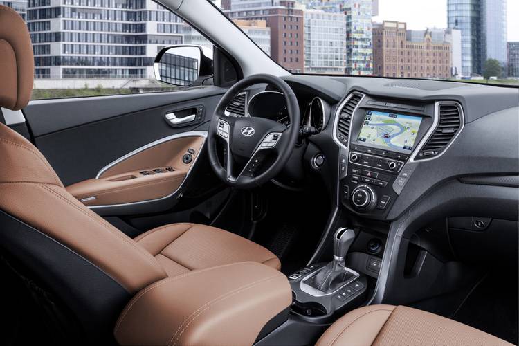 Hyundai Santa fe facelift 2017 interior