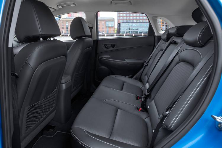 Banquette arrière de la Hyundai Kona Hybrid 2020