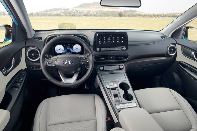 Interno di una Hyundai Kona Electric Facelift 2021