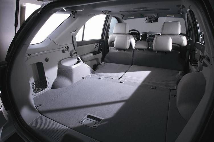 Kia Sorento facelift 2008 bagageruimte tot aan voorstoelen