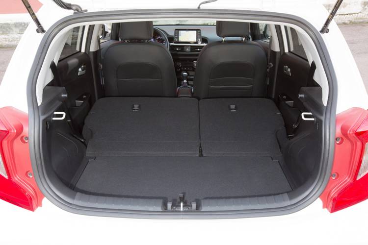 Kia Picanto JA 2017 rear folding seats