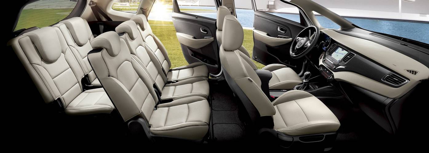 Kia Carens RPPE facelift 2017 rear seats