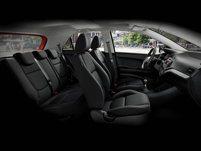 Kia Picanto JA facelift 2015 přední sedadla