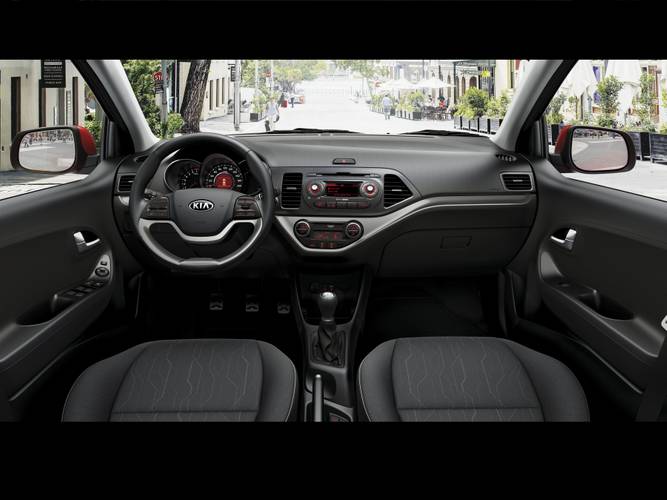 Kia Picanto JA facelift 2015 wnętrze