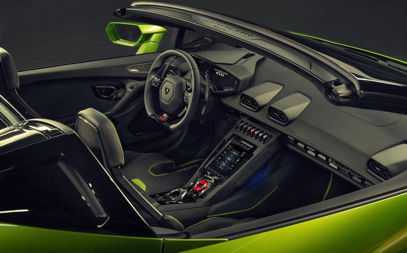 Lamborghini Huracán Evo Spyder 2020 intérieur