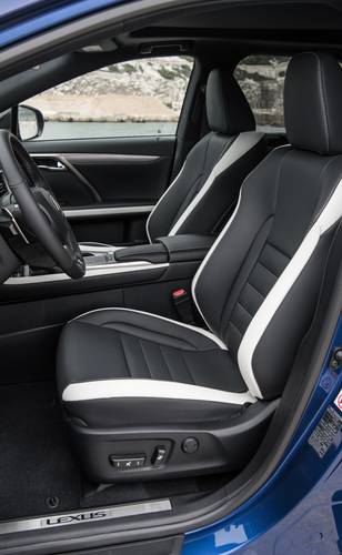 Lexus RX AL20 facelift 2020 přední sedadla