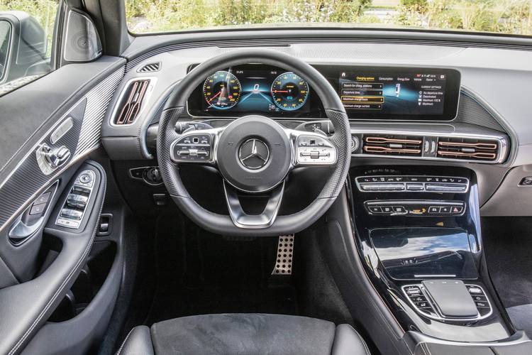 Interno di una Mercedes-Benz EQC N293 2020