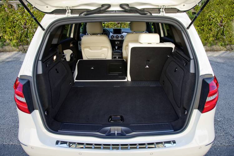 Mercedes-Benz-B W246 2011 bagageruimte tot aan voorstoelen