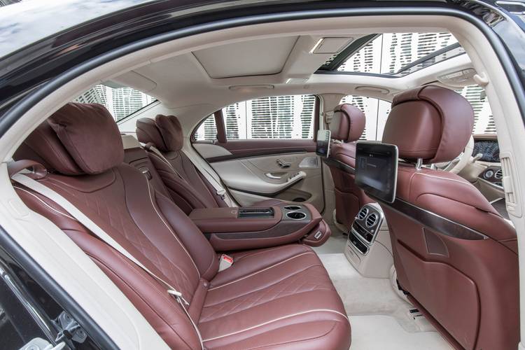 Mercedes-Benz S V222 facelift 2018 rear seats