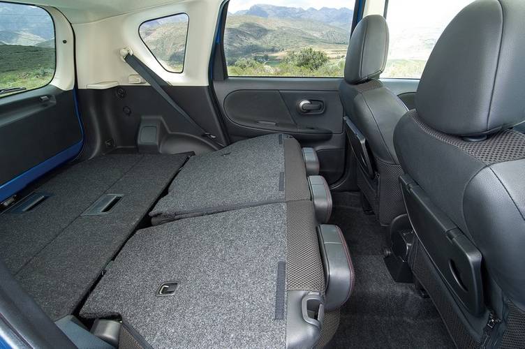 Nissan Note E11 2008 bagageruimte tot aan voorstoelen