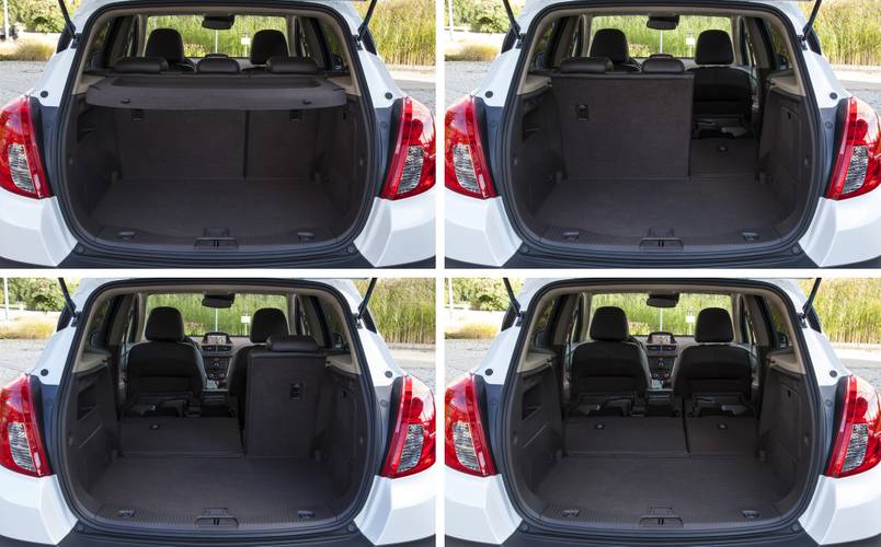 Opel Mokka J13 2014 rear folding seats