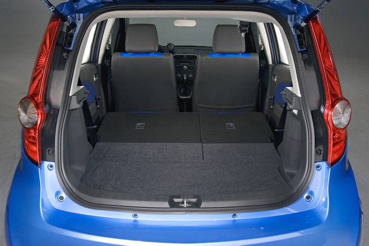 Opel Agila H08 2008 bagageruimte tot aan voorstoelen