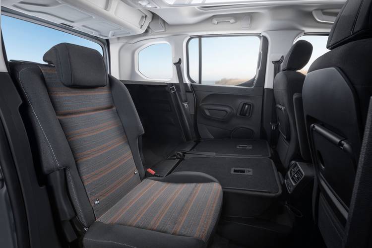 Opel Combo Life E 2019 sklopená zadní sedadla