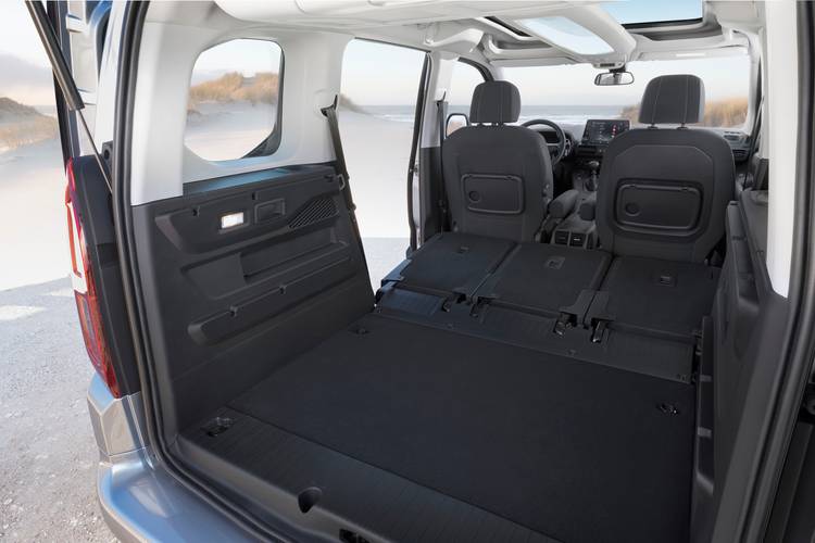 Opel Combo Life E 2020 sièges arrière rabattus
