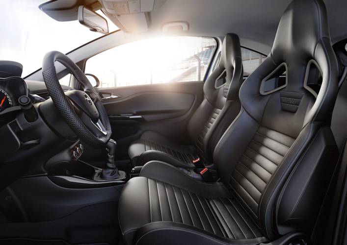Opel Corsa E OPC X15 2015 assentos dianteiros