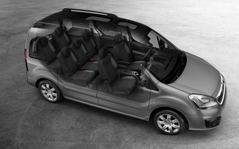 Peugeo Partner Tepee B9 facelift 2016 front seats