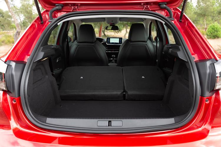 Peugeot 208 UB UJ UP UW 2020 rear folding seats