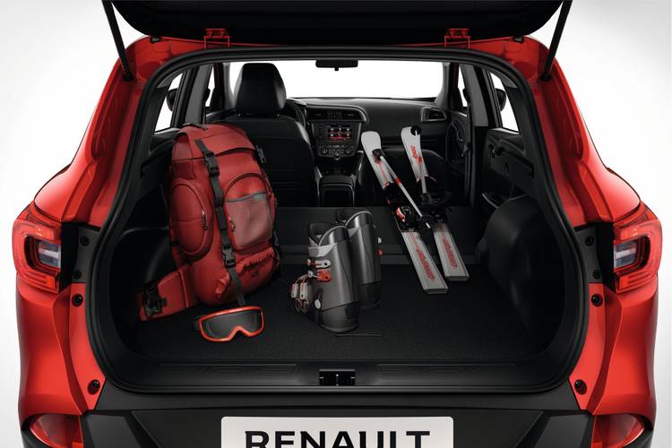 Renault Kadjar 2017 bagageruimte tot aan voorstoelen