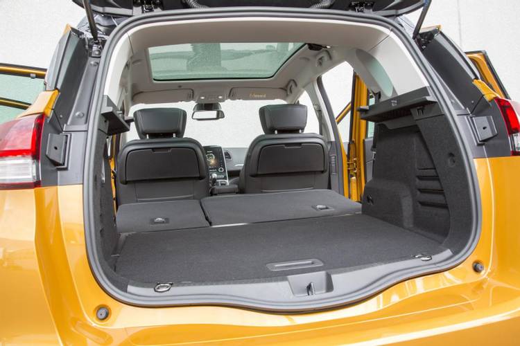 Renault Scenic 2020 sklopená zadní sedadla