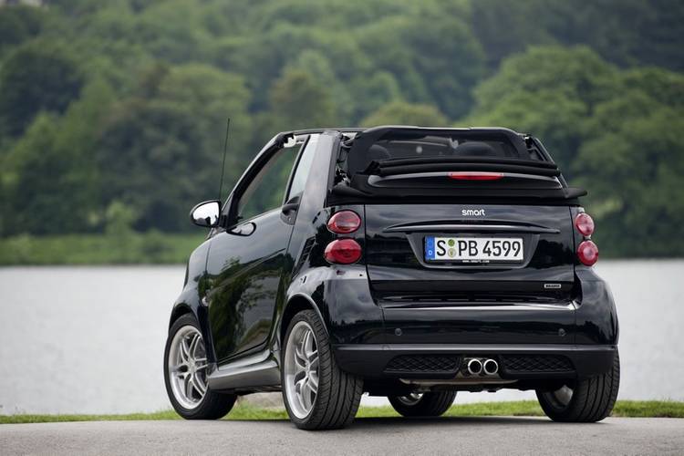 Smart Fortwo W451 Brabus facelift 2011 kabriolet