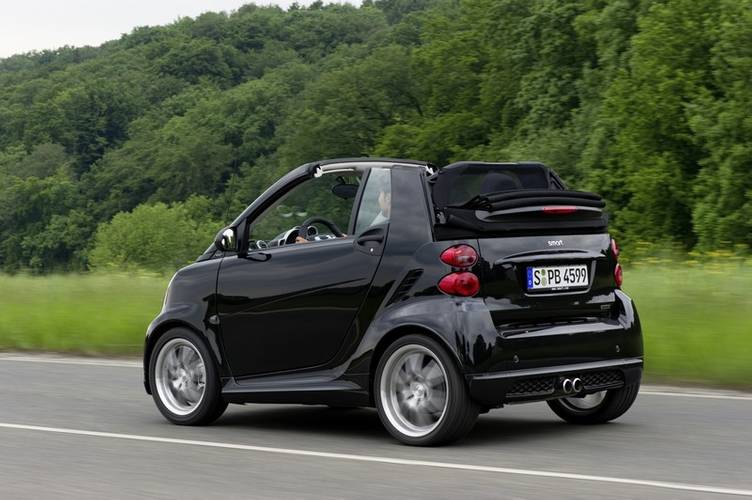 Smart Fortwo W451 Brabus facelift 2010 descapotable