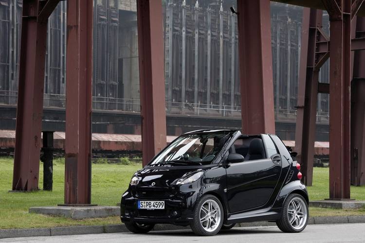 Smart Fortwo W451 Brabus facelift 2011 descapotable