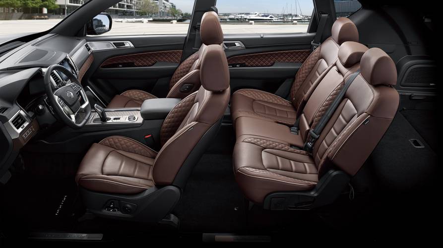 SsangYong Rexton Y400 facelift 2020 rear seats