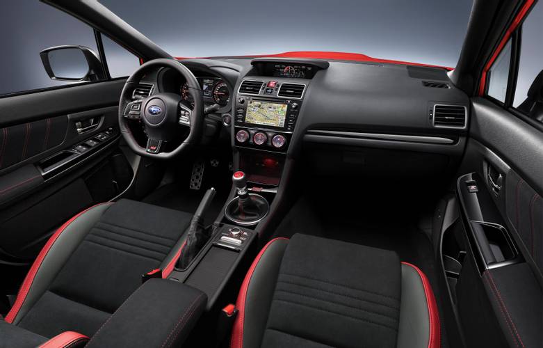 Interno di una Subaru WRX STI GJ facelift 2017