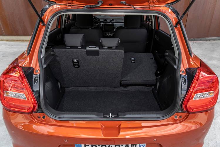 Suzuki Swift A2L 2021 bagageruimte tot aan voorstoelen