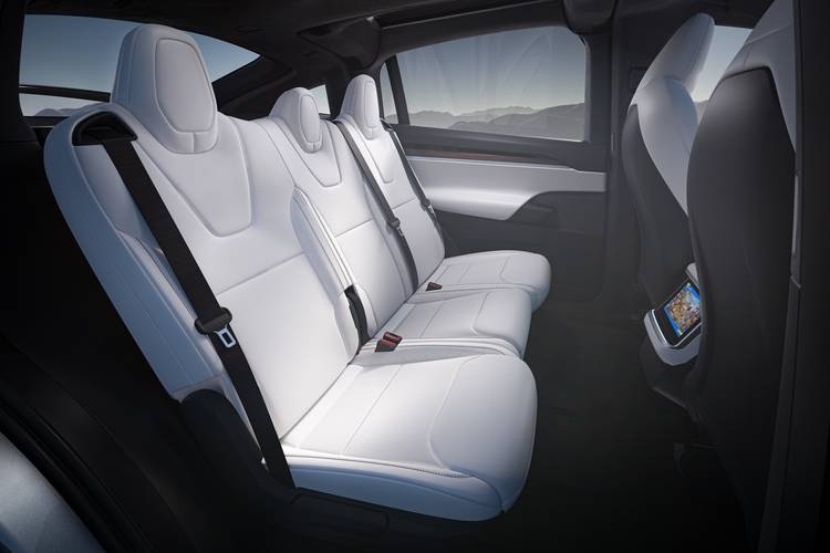 Tesla model X 2022 rear seats