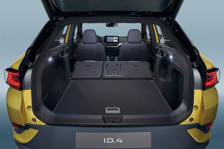 Volkswagen ID.4 2021 plegados los asientos traseros