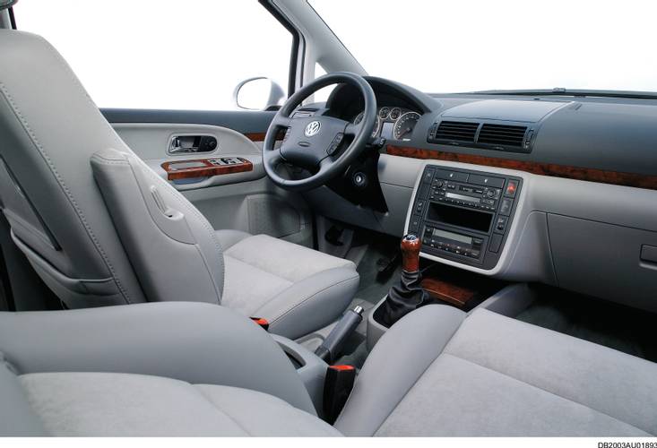 Volkswagen VW Sharan 7M facelift 2004-2009 interior