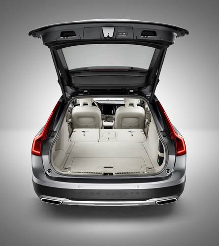 Volvo V90 2018 bagageruimte tot aan voorstoelen