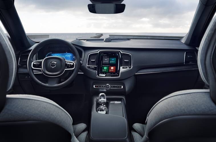 Interno di una Volvo XC90 facelift 2020