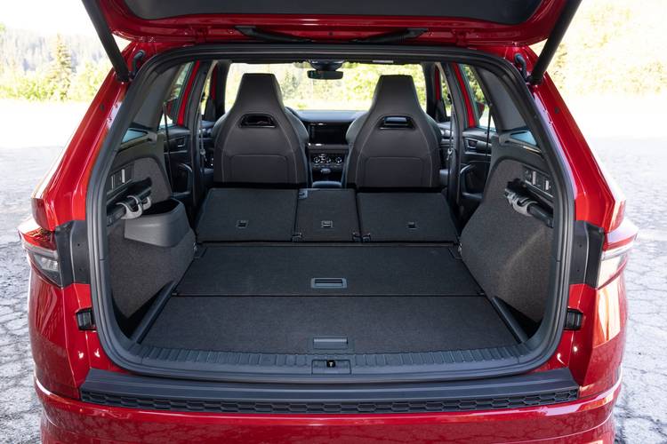 Škoda Kodiaq NS7 facelift 2022 rear folding seats